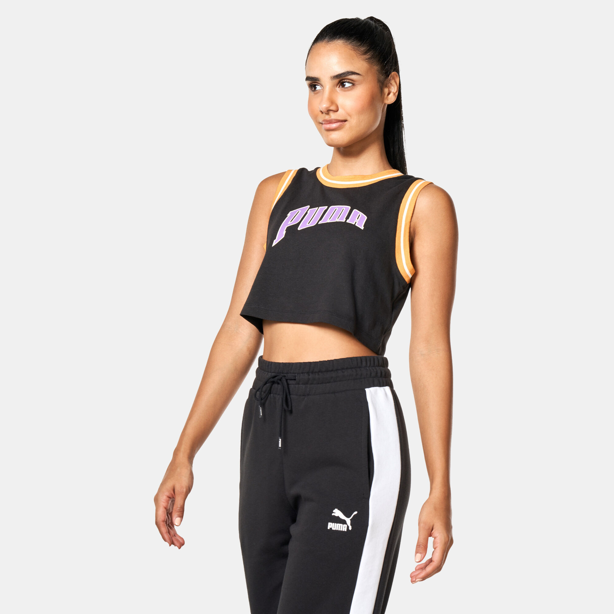 Puma retro crop top discount