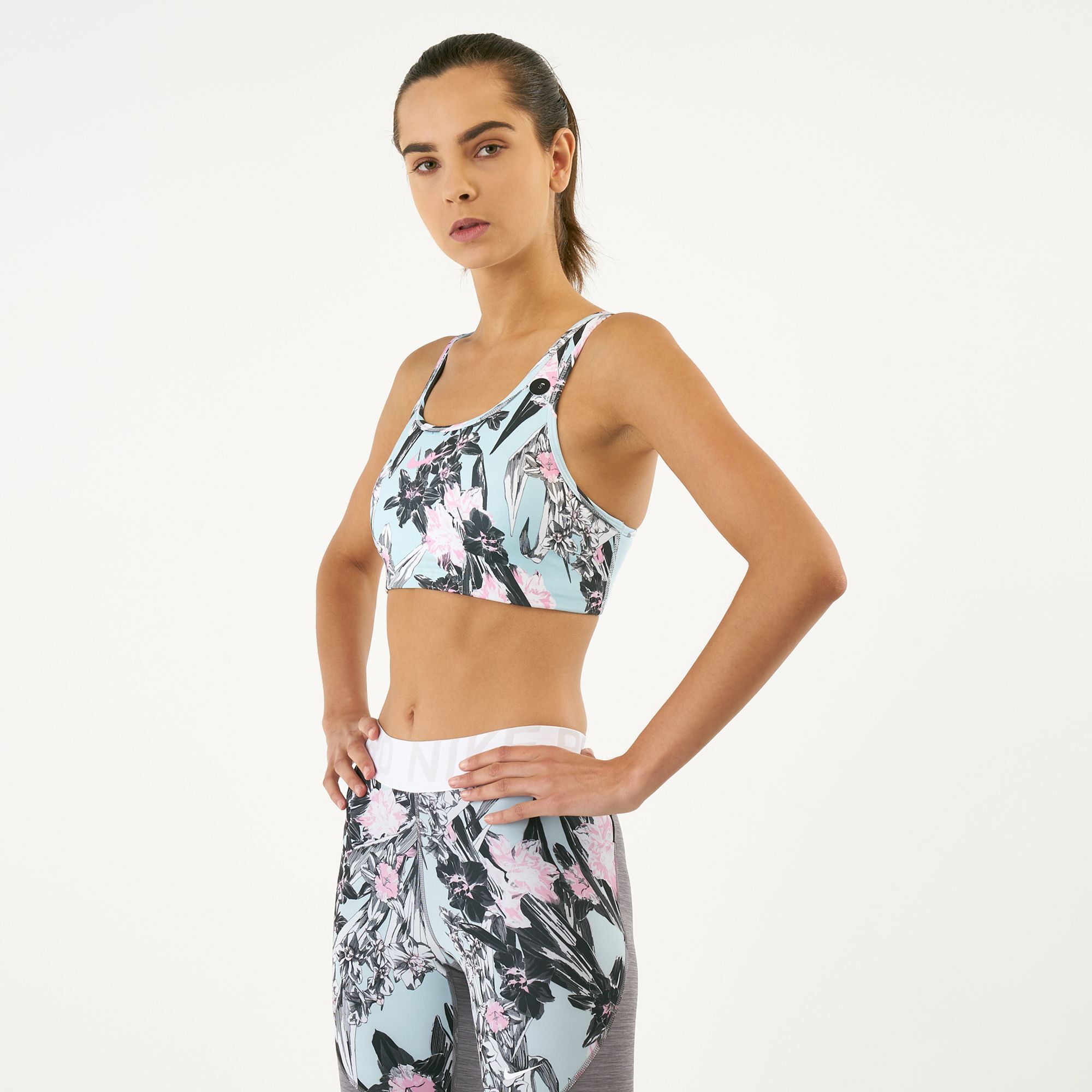 Floral sports sales bra