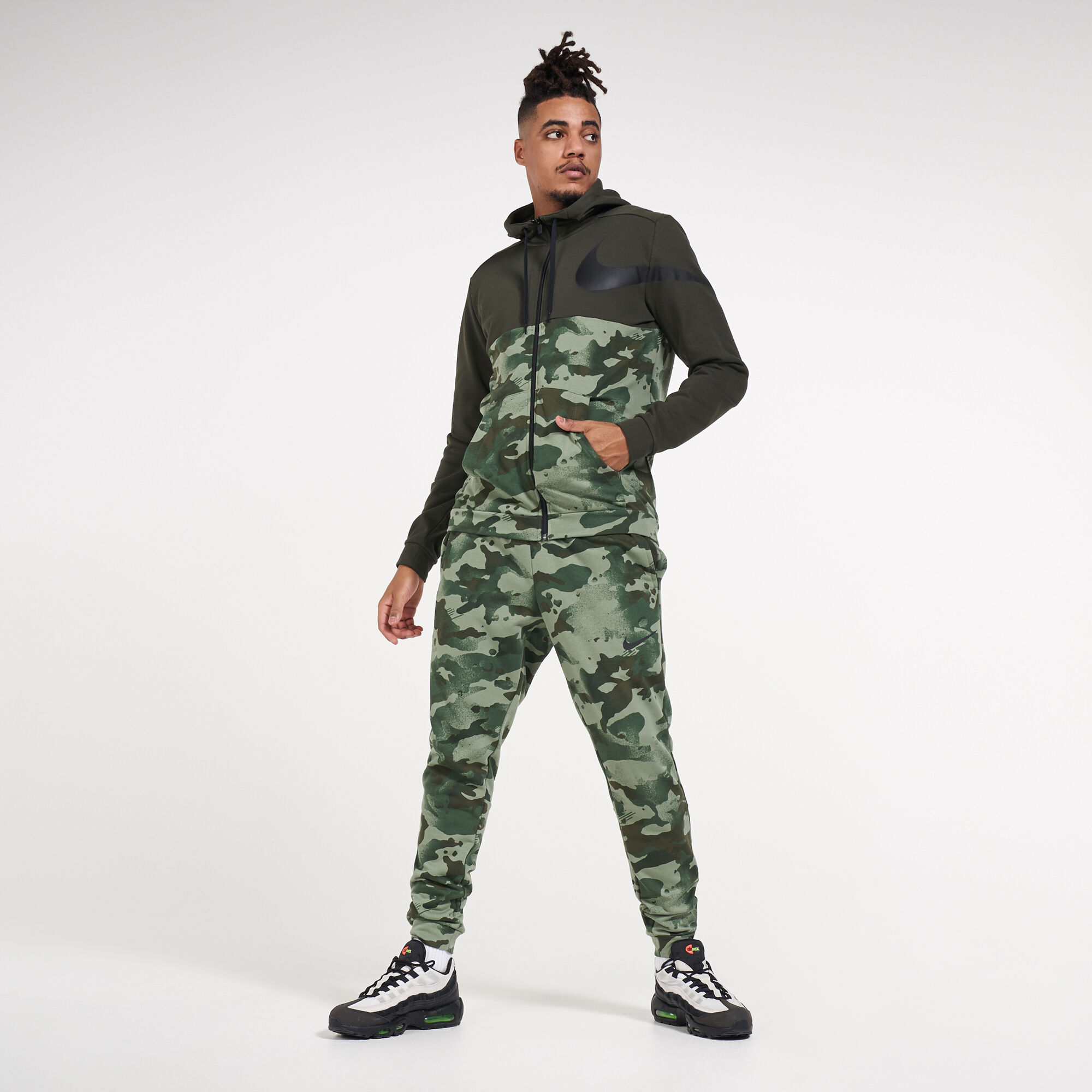 Nike camo top tracksuit mens