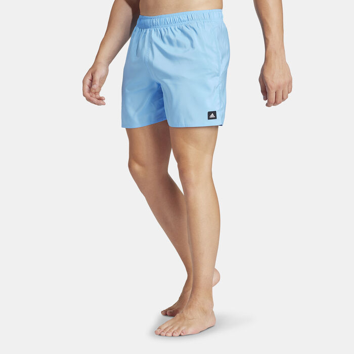 adidas Men's Solid CLX Swim Shorts Blue image number 0