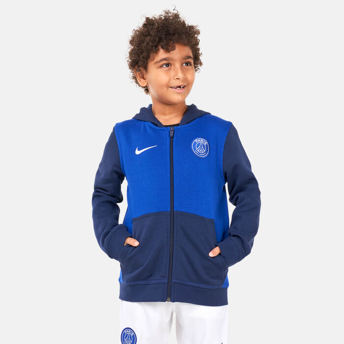Nike Kids’ Paris Saint-Germain Club Fleece Hoodie - 2022/23 (Older Kids) Blue image number 0