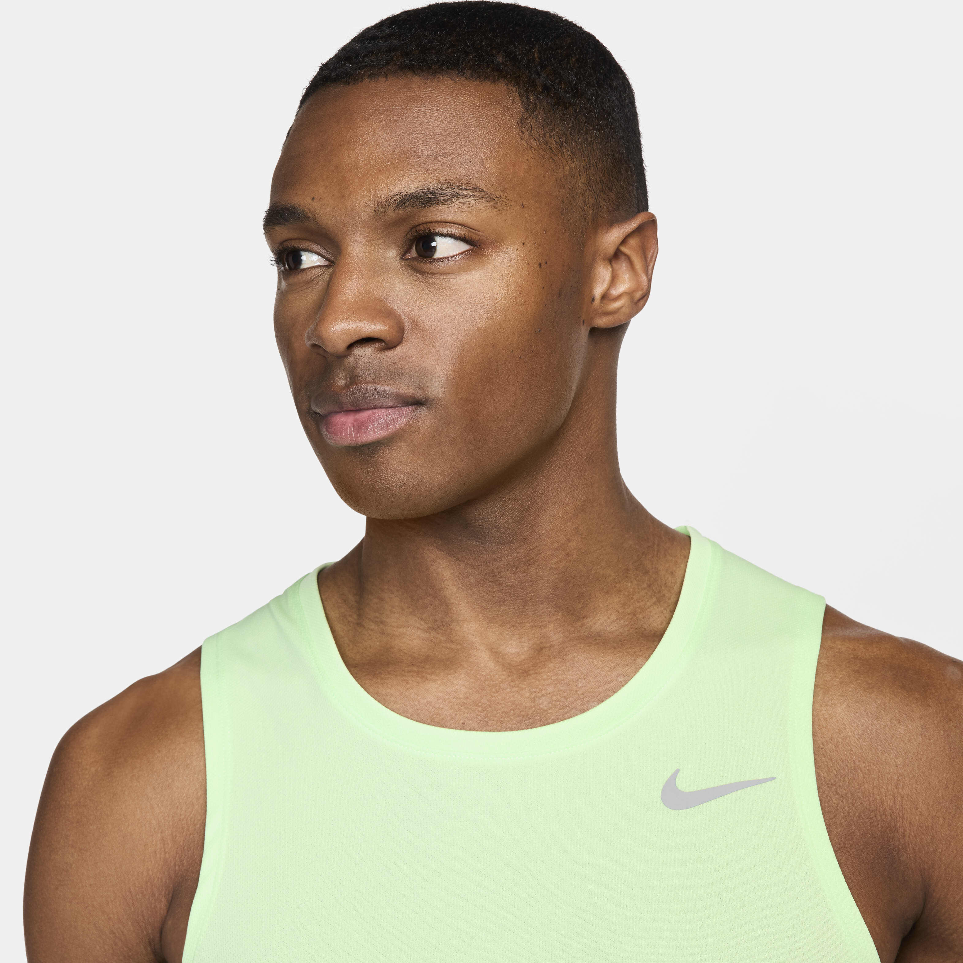 Men s Miler Dri FIT Running Tank Top Green Nike in Kuwait SSS