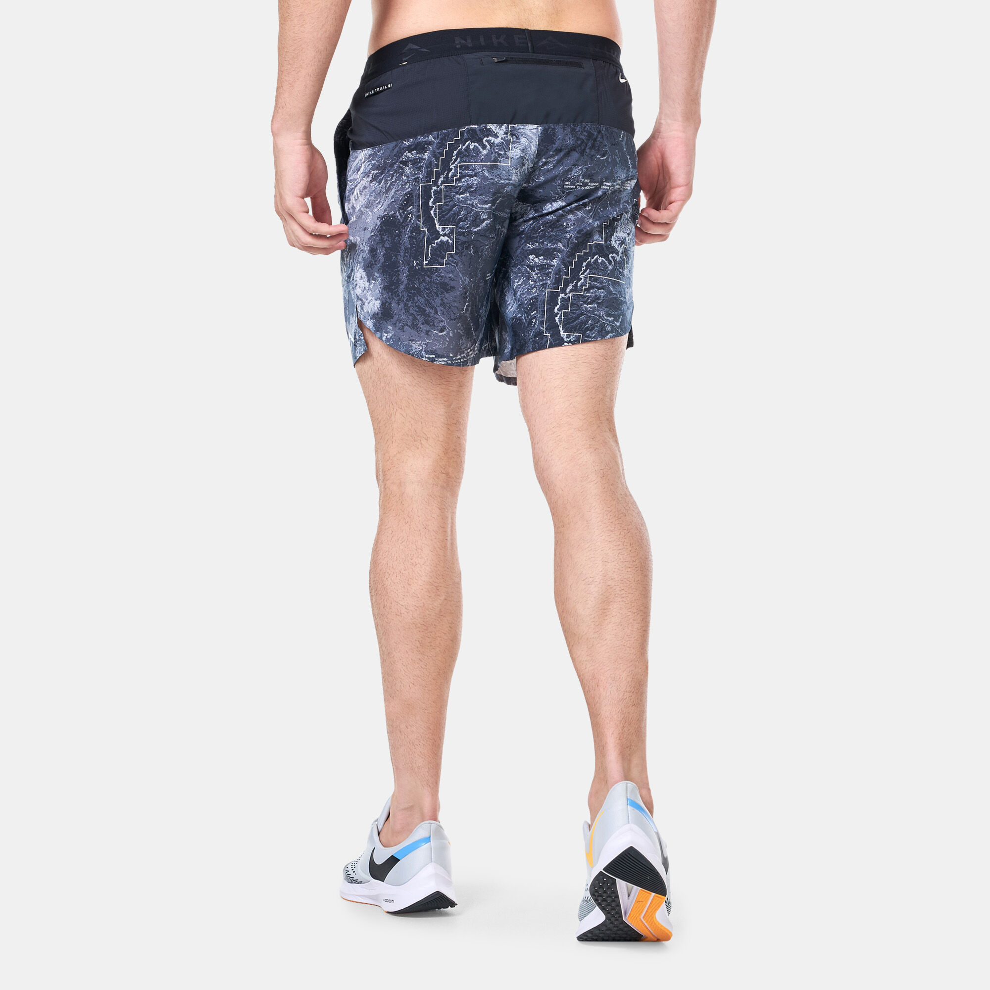Men s Dri FIT Brief Lined Running Shorts Grey Nike in Kuwait SSS