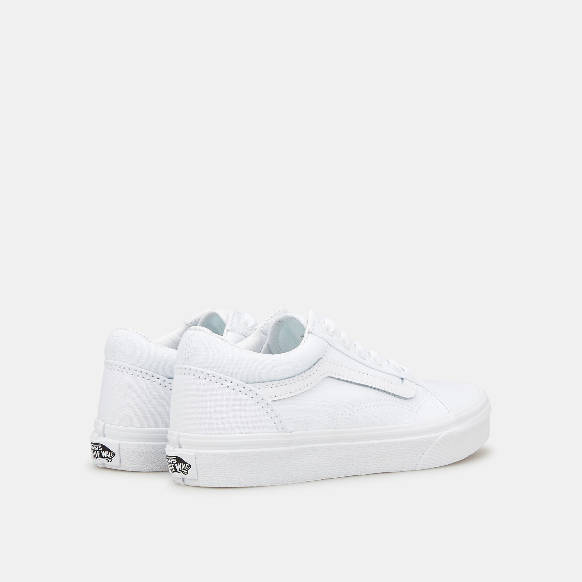 Kids white leather vans shop