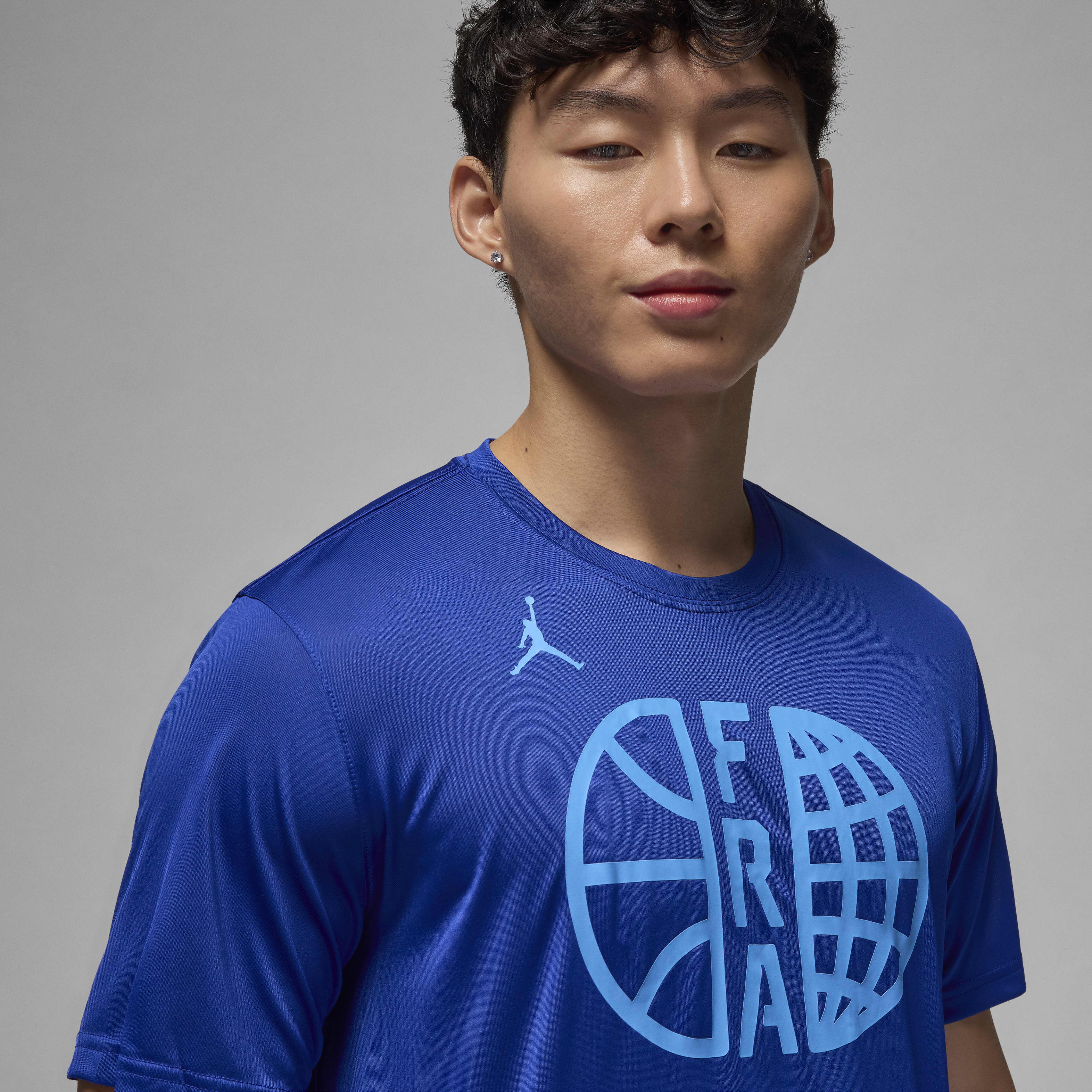 Men s Basketball France Training T Shirt Blue Jordan in Kuwait SSS