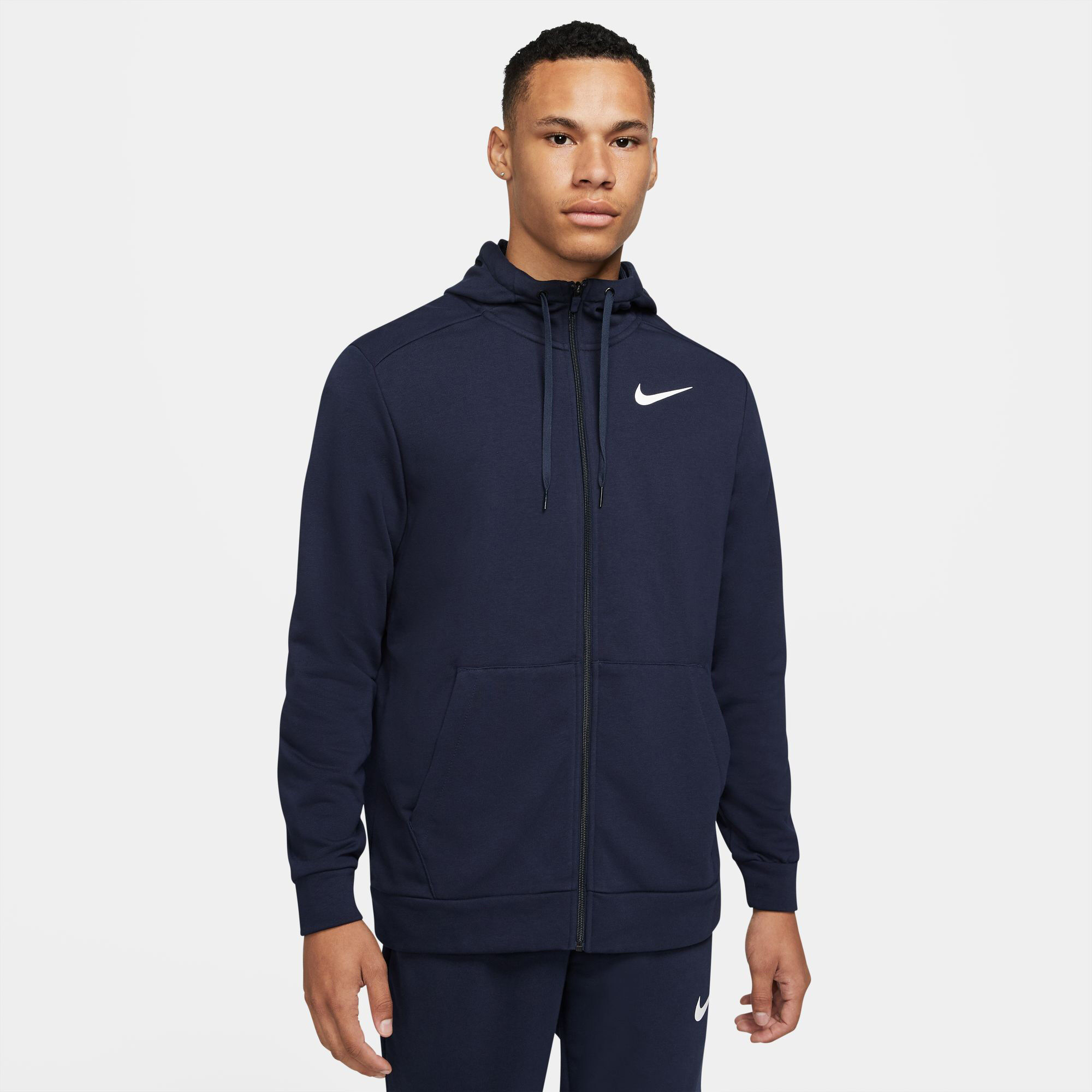 Men s Dry Dri FIT Fitness Full Zip Hoodie Blue Nike in Kuwait SSS