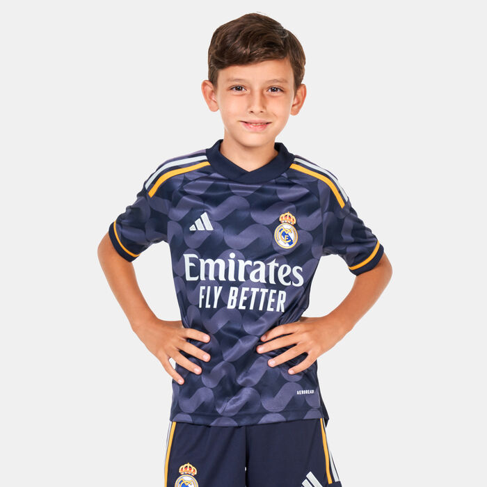 adidas Kids' Real Madrid Away Jersey - 2023/24 Blue image number 0