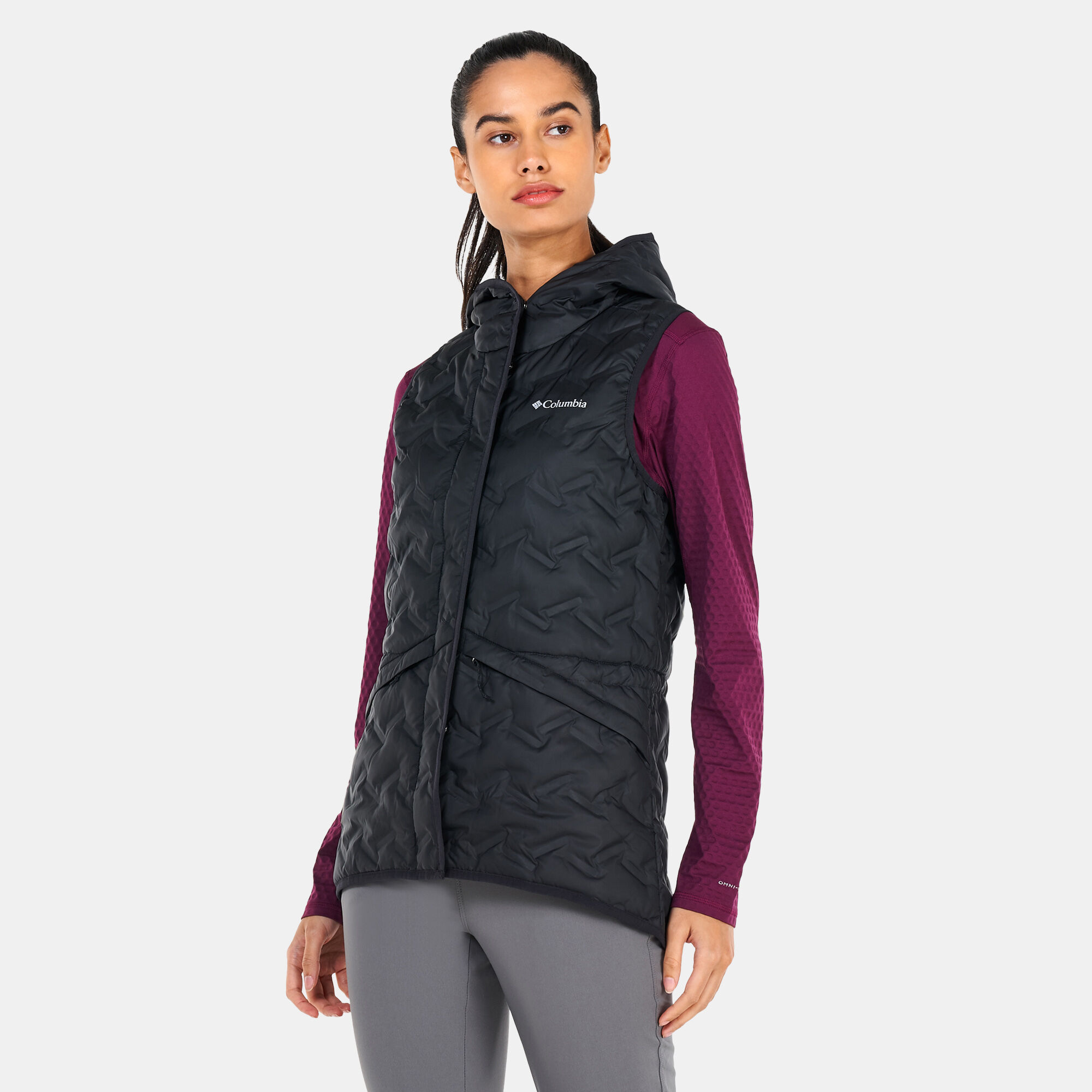 Women s Delta Ridge Hooded Vest Black Columbia in Kuwait SSS
