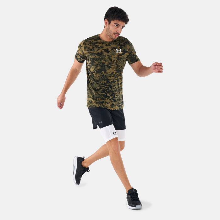 Under Armour Men's UA HeatGear® Armour Long Shorts White image number 2