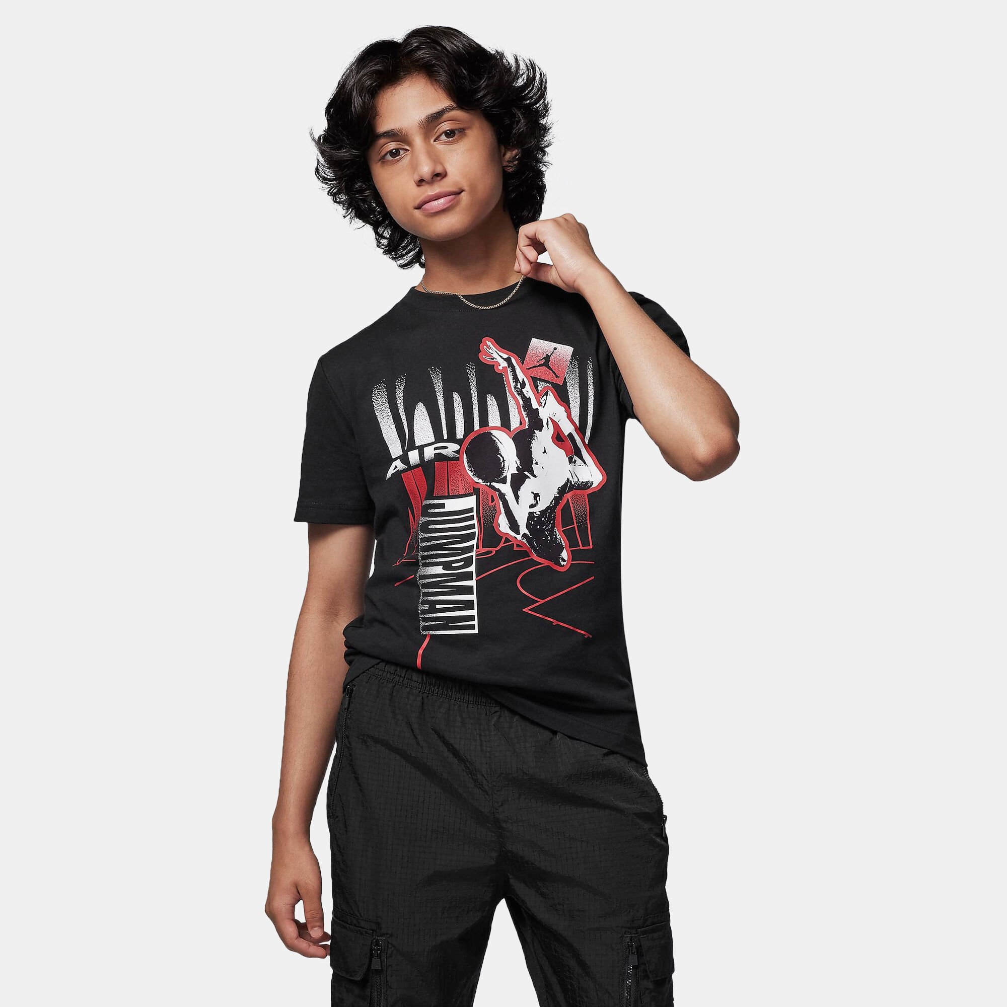 Kids Court Fade T Shirt Older Kids Black Nike in Kuwait SSS