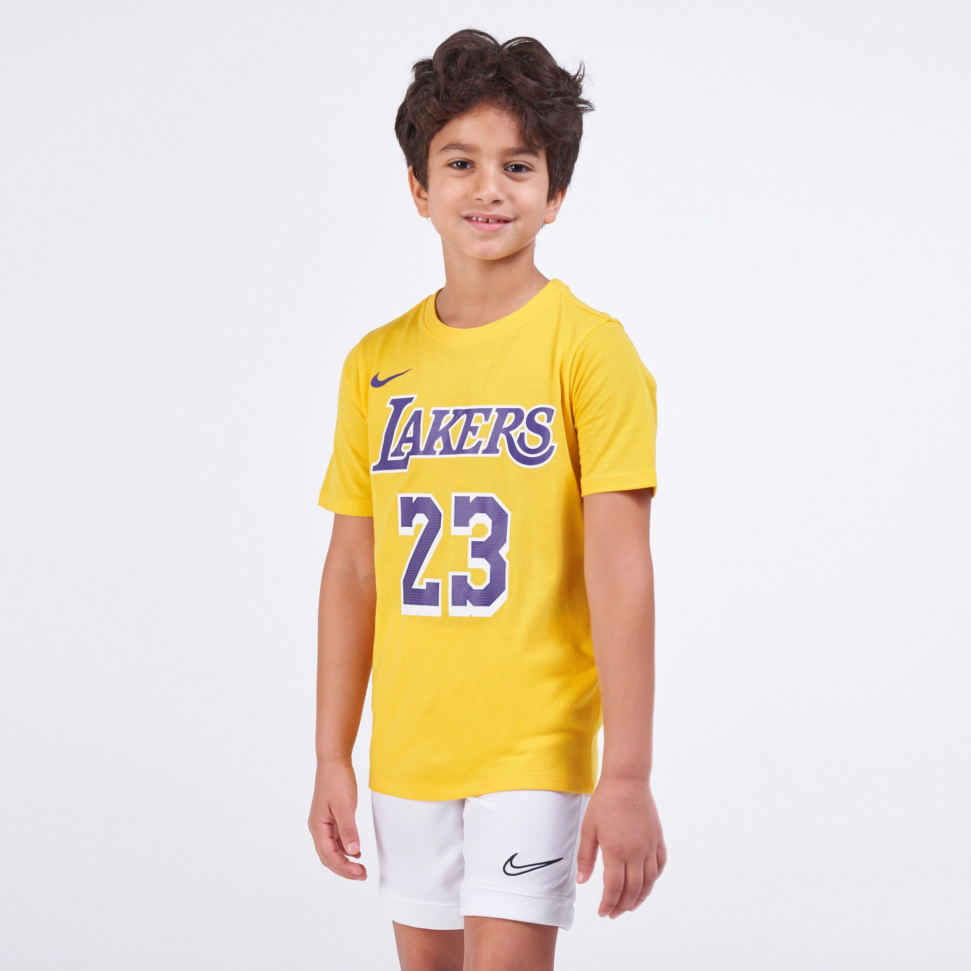 Kids NBA Los Angeles Lakers LeBron T Shirt Red Nike in Kuwait SSS