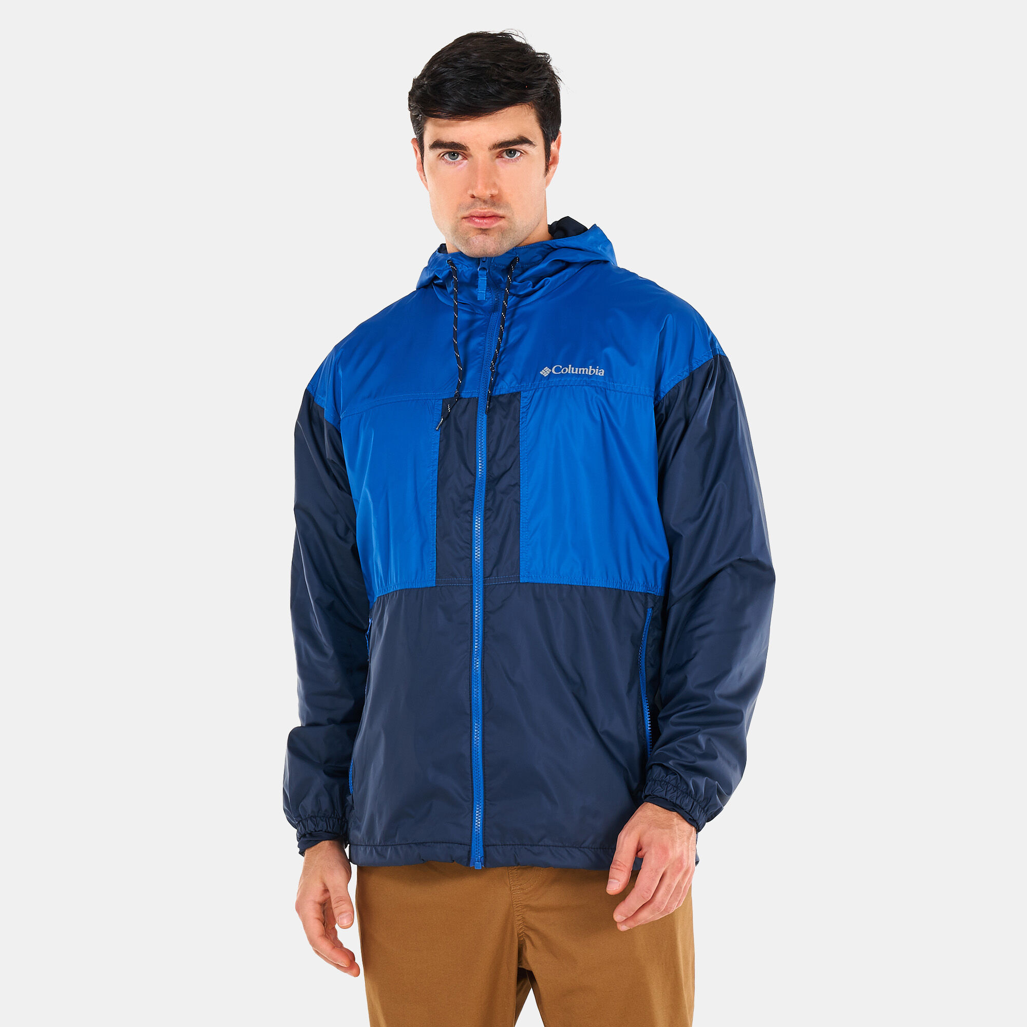 Mens lined windbreaker jacket with hood store