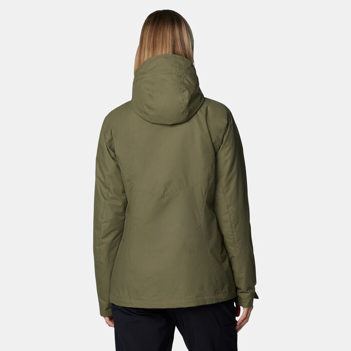 Columbia Women's Bugaboo II Fleece Interchange Hiking Jacket Green image number 1