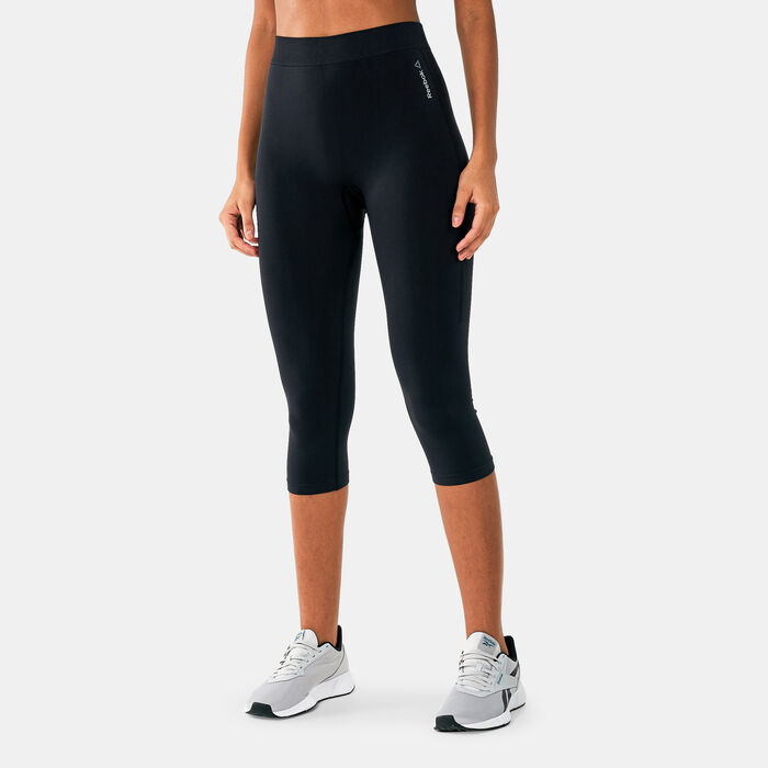 Reebok Leggings Workout Ready Mesh Capri - Fitness Pants