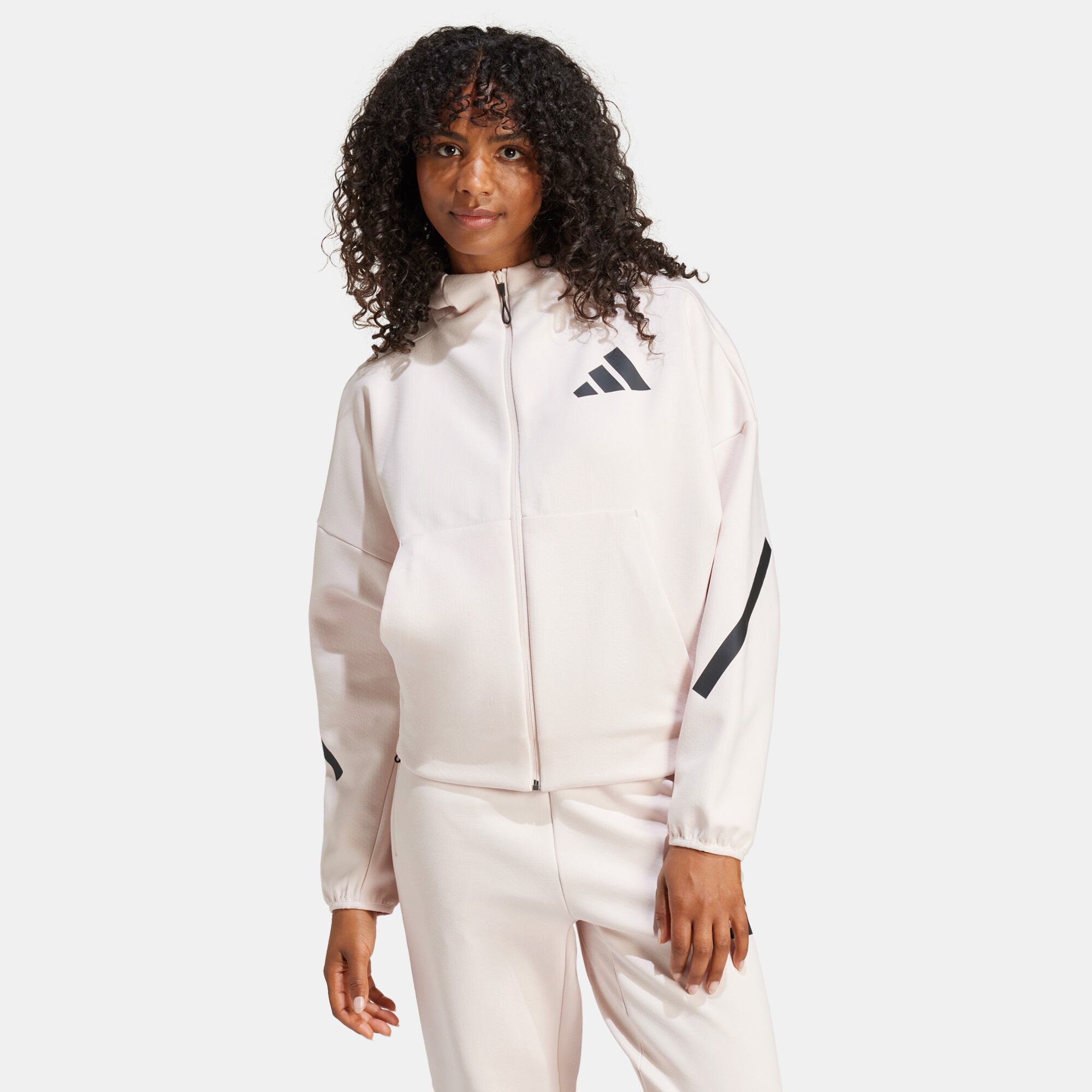 全国どこでも送料無料！ Shop adidas Women's Z.N.E. Full-Zip Hoodie Pink Online in トップス
