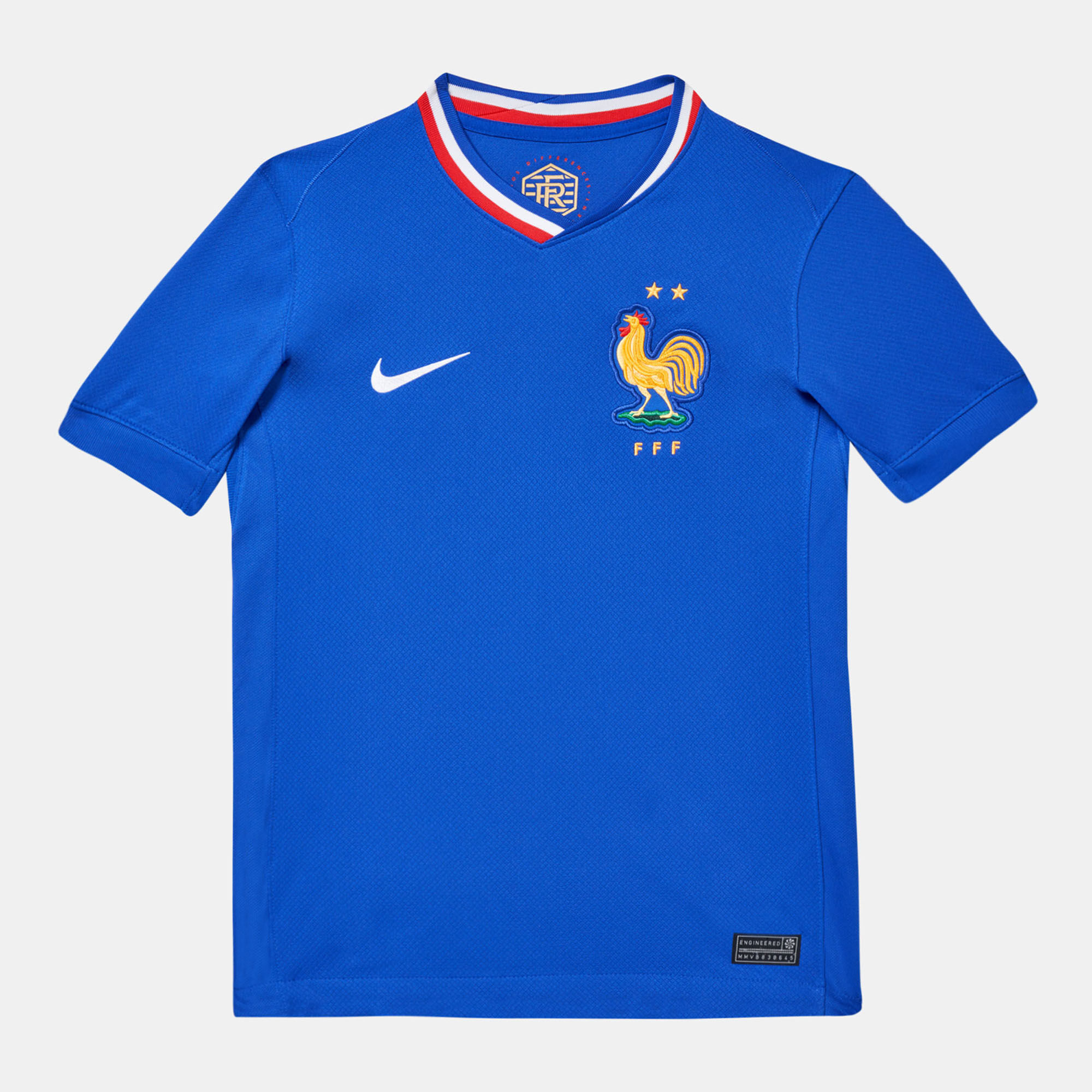 Kids FFF France Stadium Dri FIT Replica Home Football Jersey