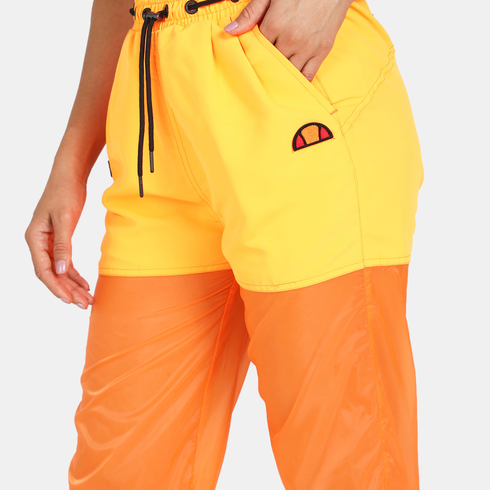 Neon orange track pants cheap