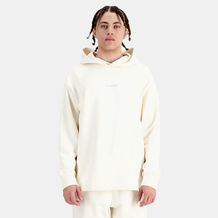 New Balance Men's Athletics Linear Fleece Hoodie Beige image number 0