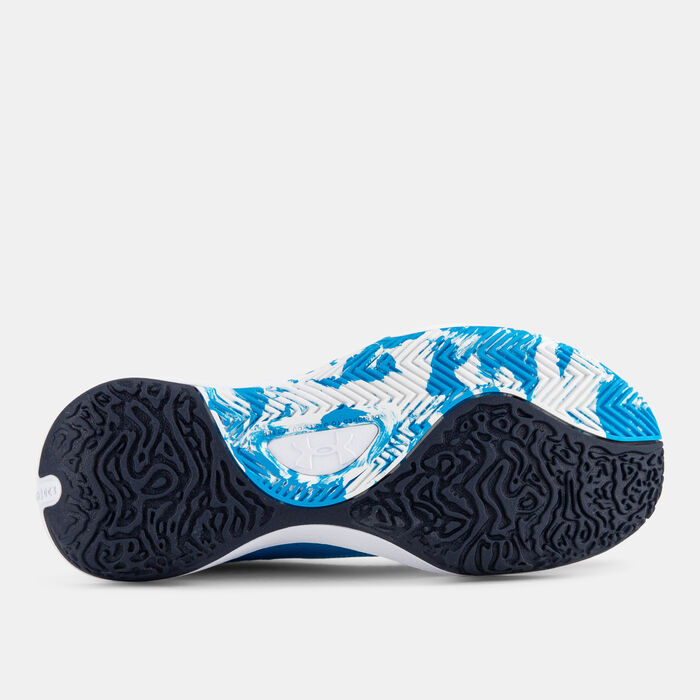 Under Armour Lockdown 7 Low Basketball Shoes Blue image number 3