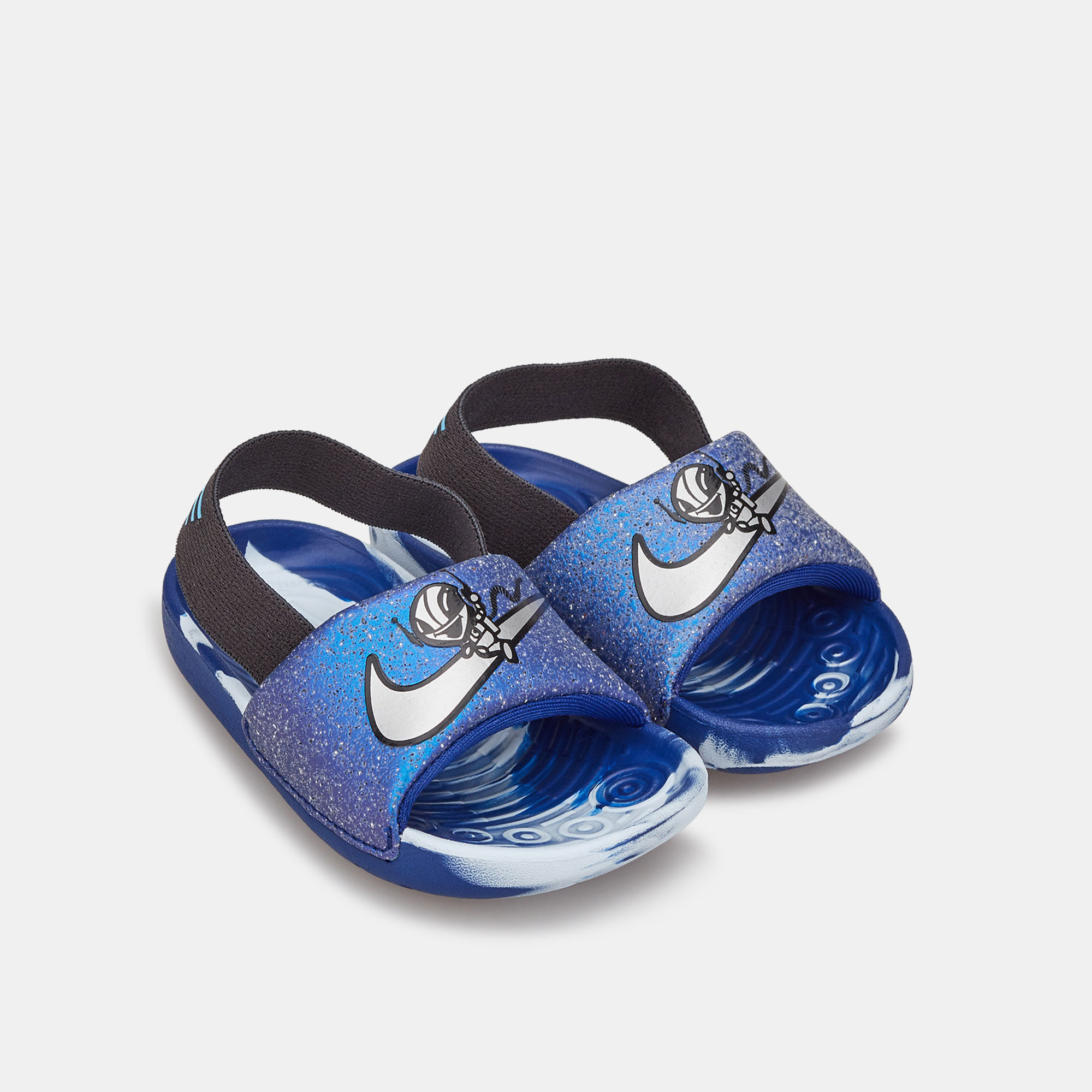 Dark blue top nike slides