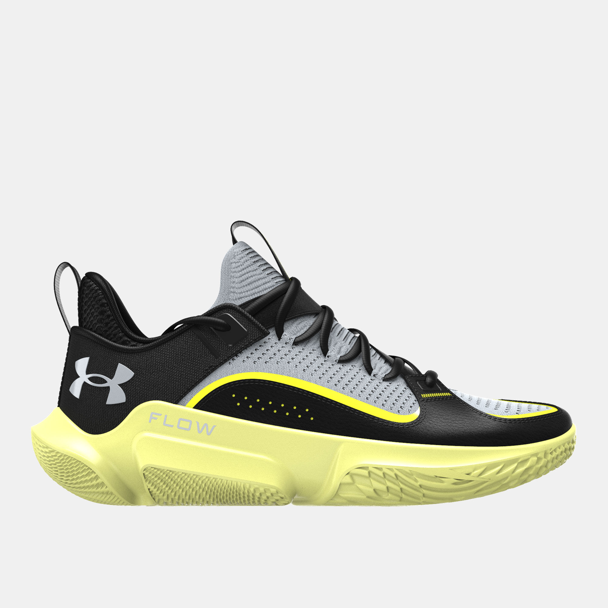 Under armour basketball shoes black and yellow store