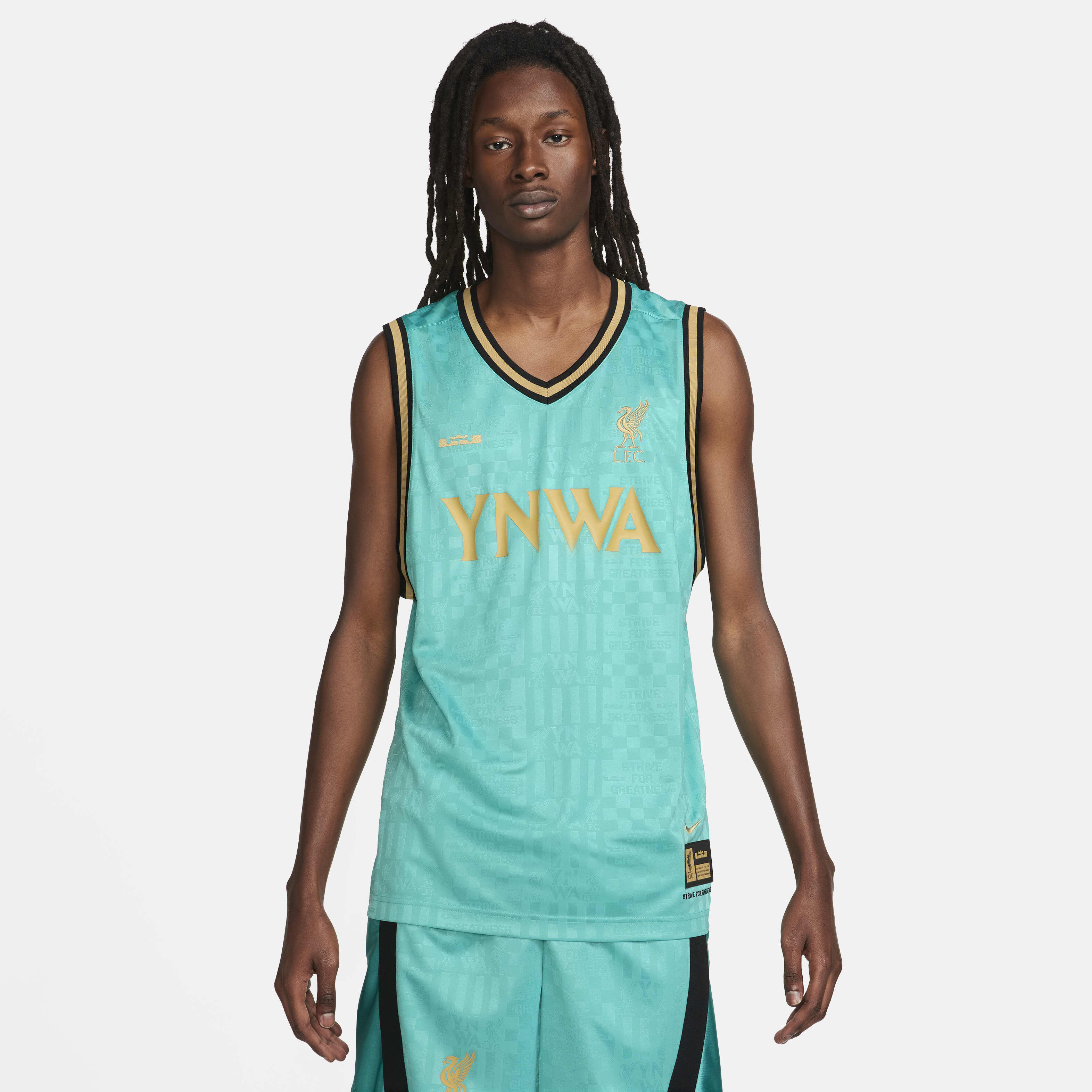 Men s LeBron x Liverpool F.C. Dri FIT DNA Basketball Jersey Green Nike in Kuwait SSS