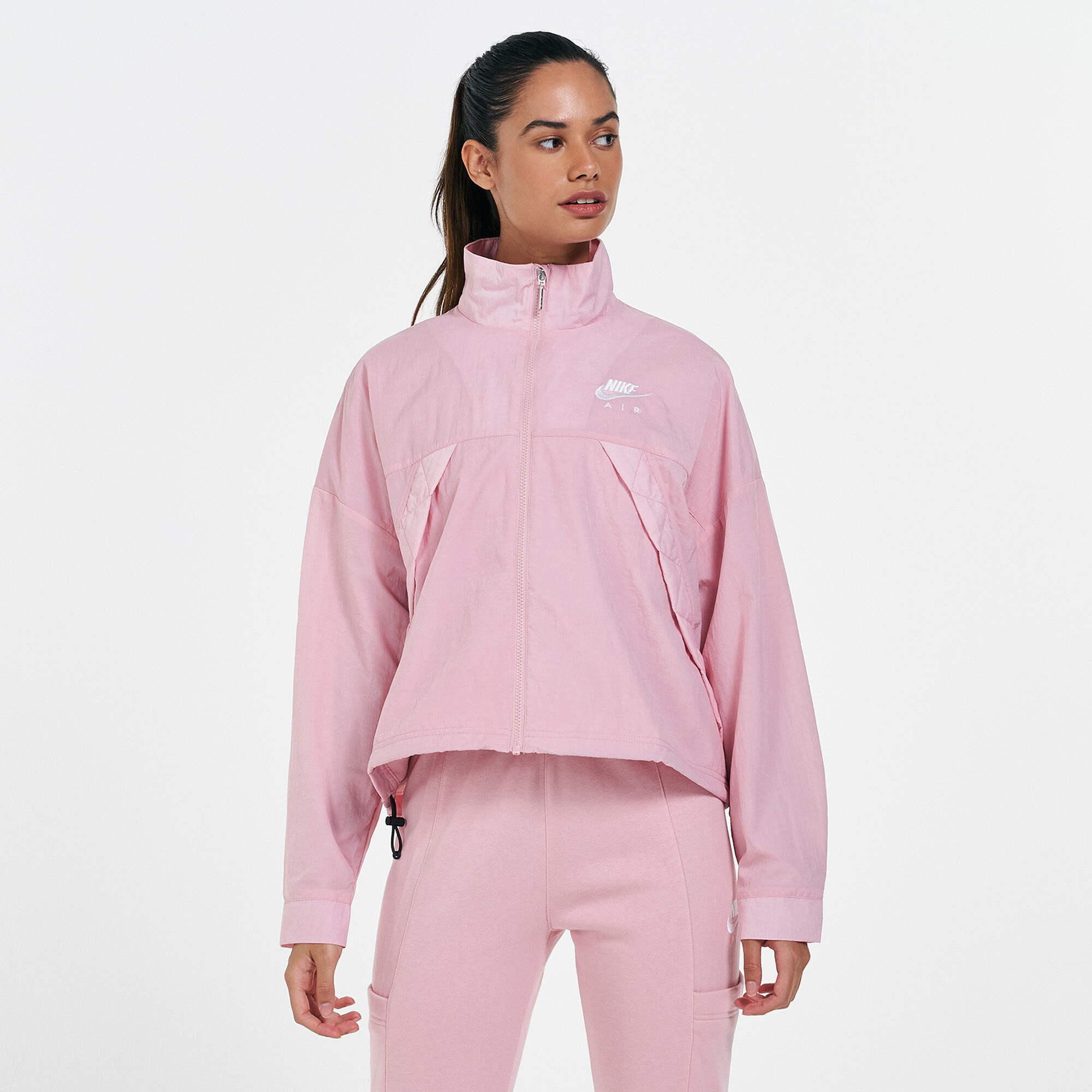 nike woven jacket pink