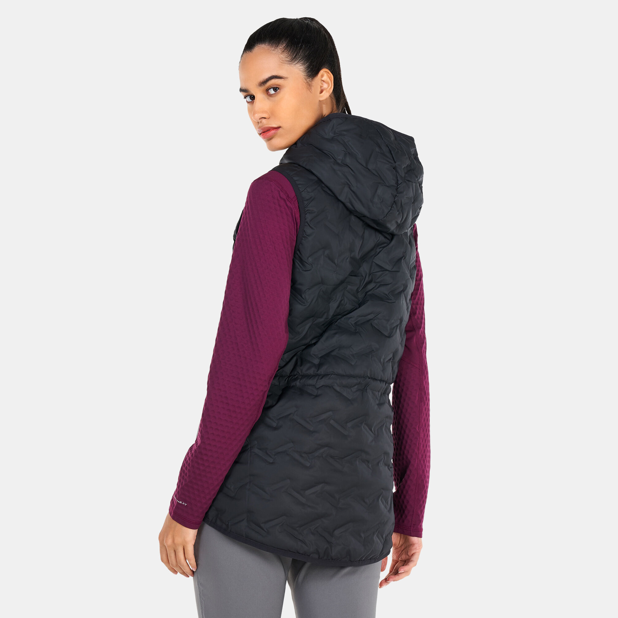 Women s Delta Ridge Hooded Vest Black Columbia in Kuwait SSS