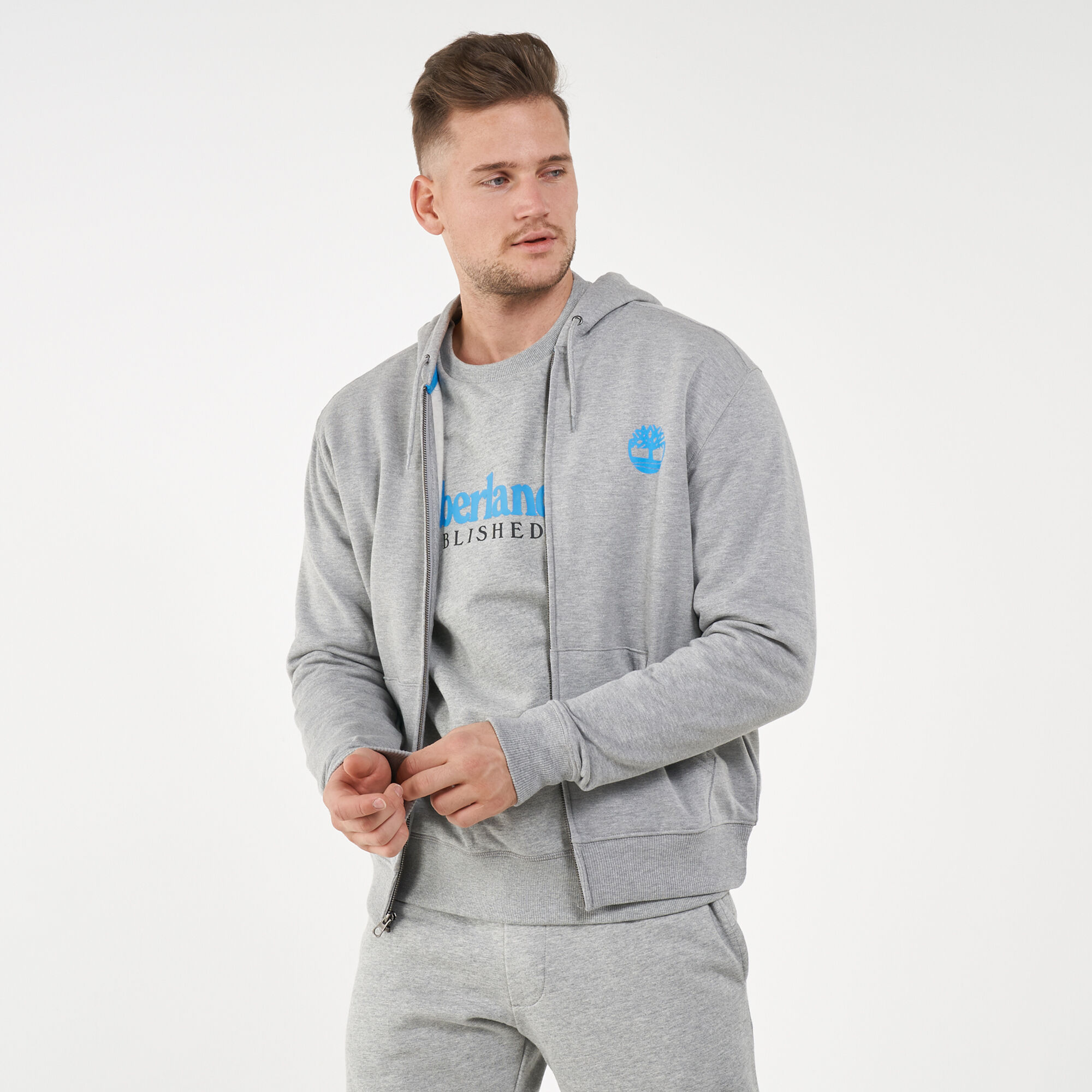 Buy Timberland Men s Core Tree Logo Hoodie Grey in Kuwait SSS