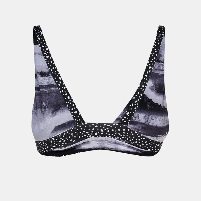 Nike Swim Women's Reversible Bralette Bikini Top Black image number 1