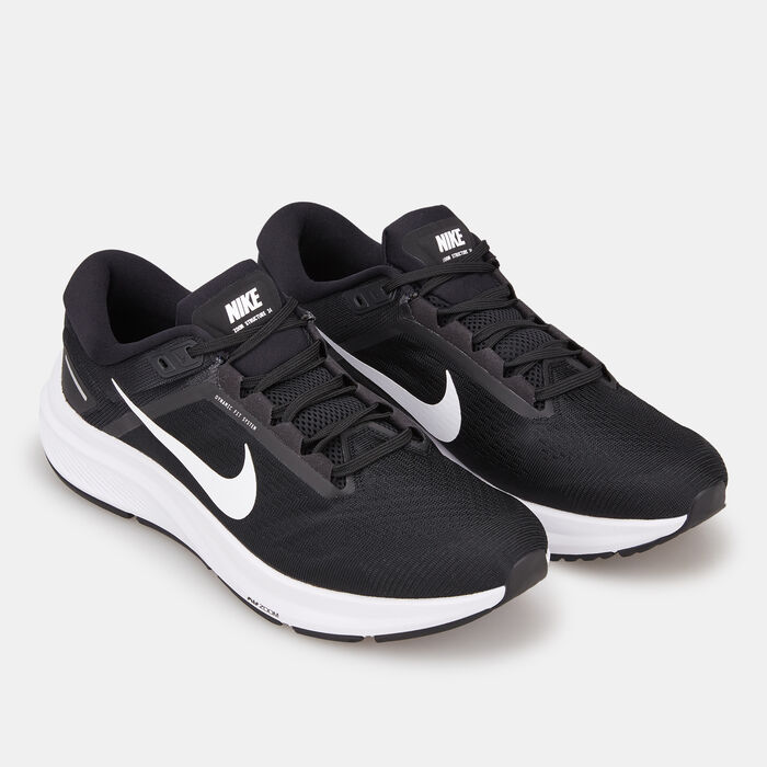 Nike Men's Air Zoom Structure 24 Running Shoe Black image number 2