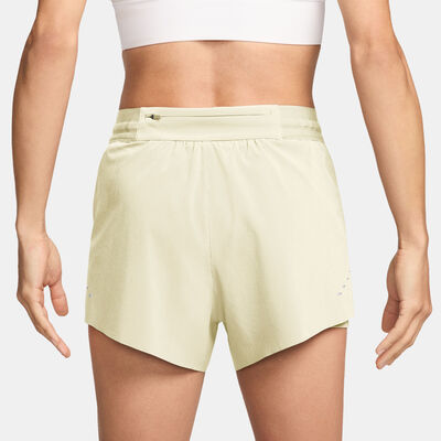 Nike Women's Swift Dri-FIT 2-in-1 Running Shorts Yellow
