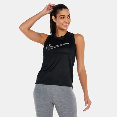 Nike Women's Dri-FIT Swoosh Running Tank Top Black