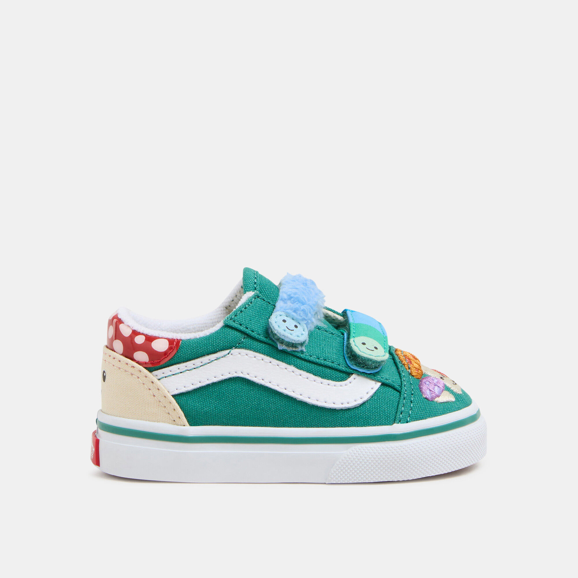 Kids Old Skool Velcro Unisex Shoes Baby and Toddler Green Vans in Kuwait SSS