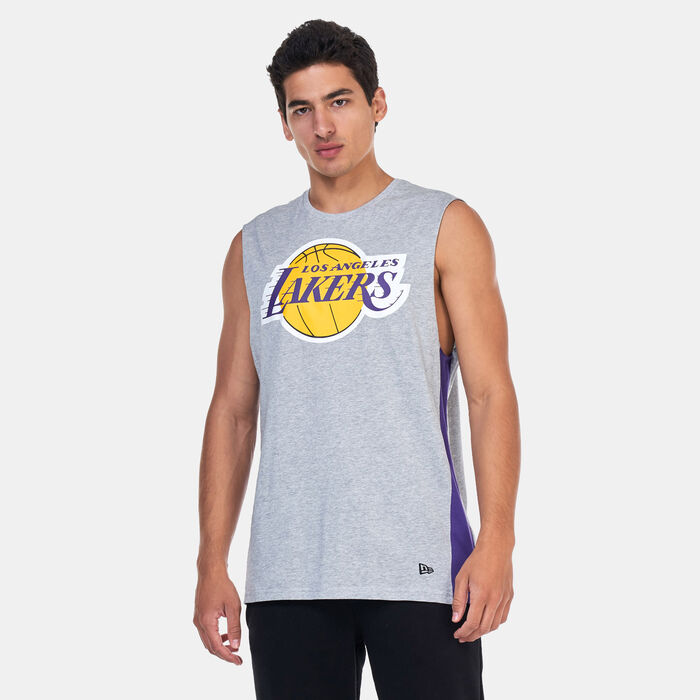 New Era Men's NBA Los Angeles Lakers Tank Top Grey image number 0