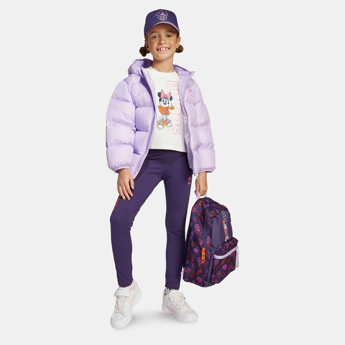 adidas Kids' Disney Minnie Mouse Leggings Purple image number 2