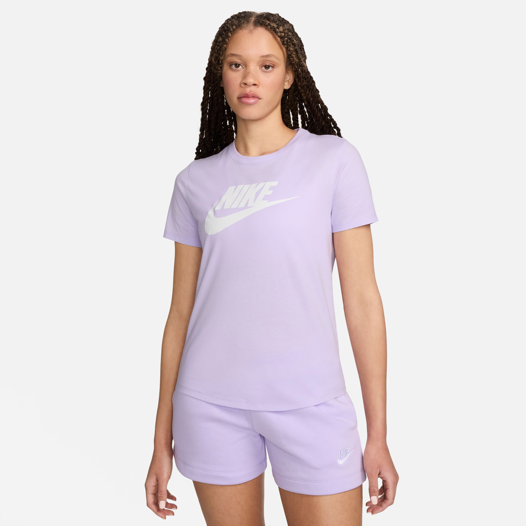 Women s Sportswear Essentials Logo T Shirt Purple Nike in Kuwait SSS