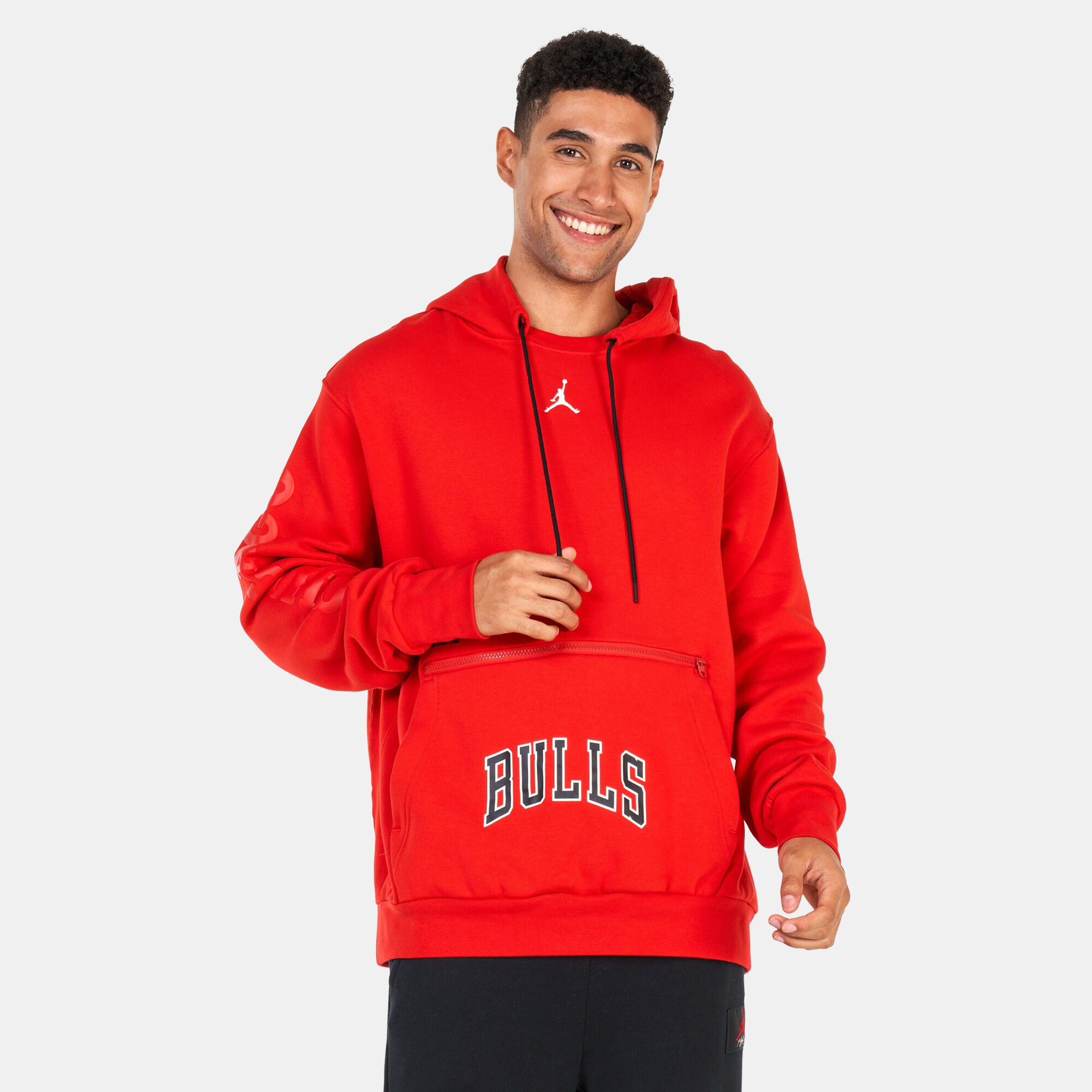 Red chicago bulls hoodie 2025