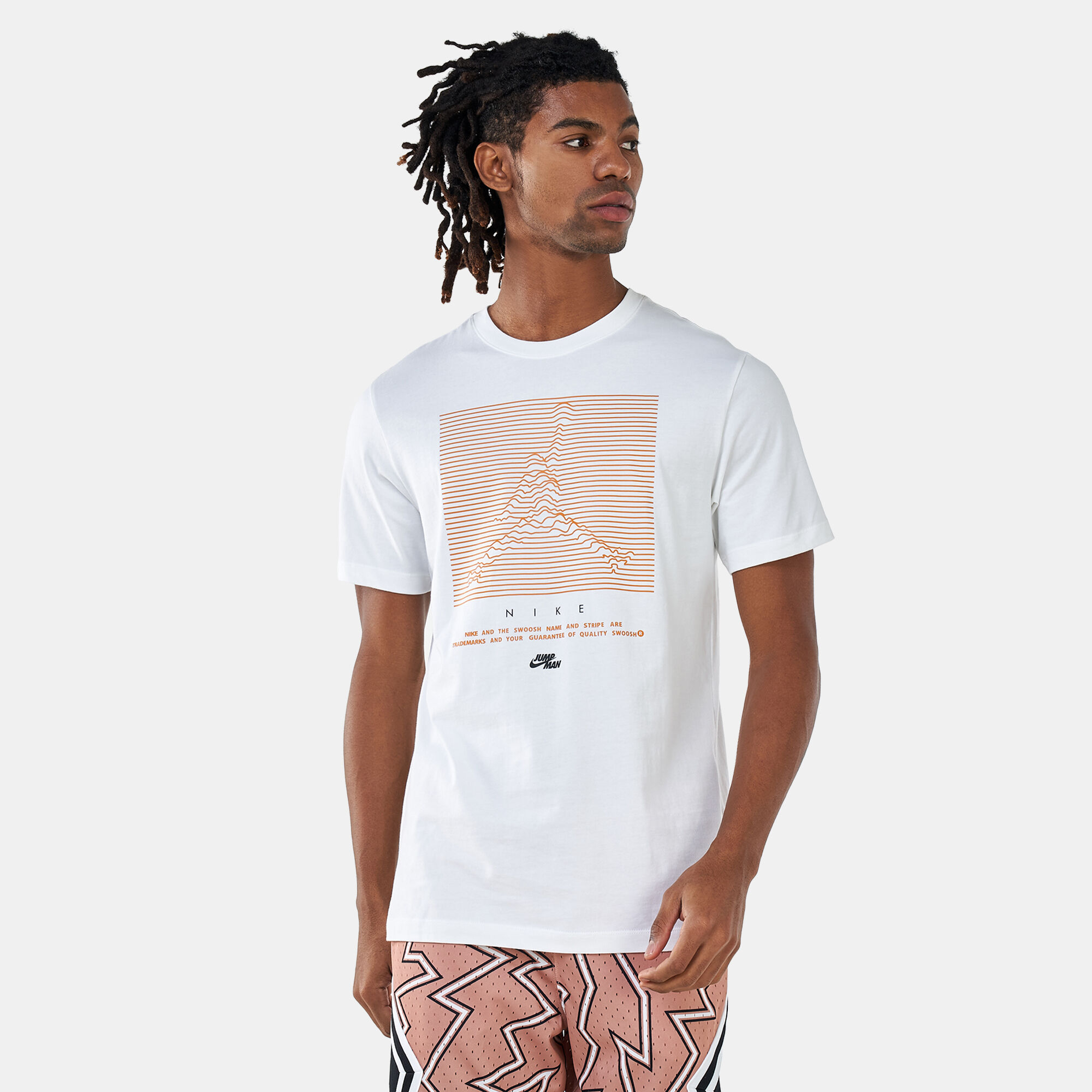 Men s Jumpman Graphic Print T Shirt White Jordan in Kuwait SSS