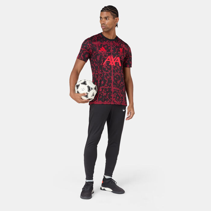 adidas Men's Liverpool FC 25/26 Pre-Match Football Top Black image number 2