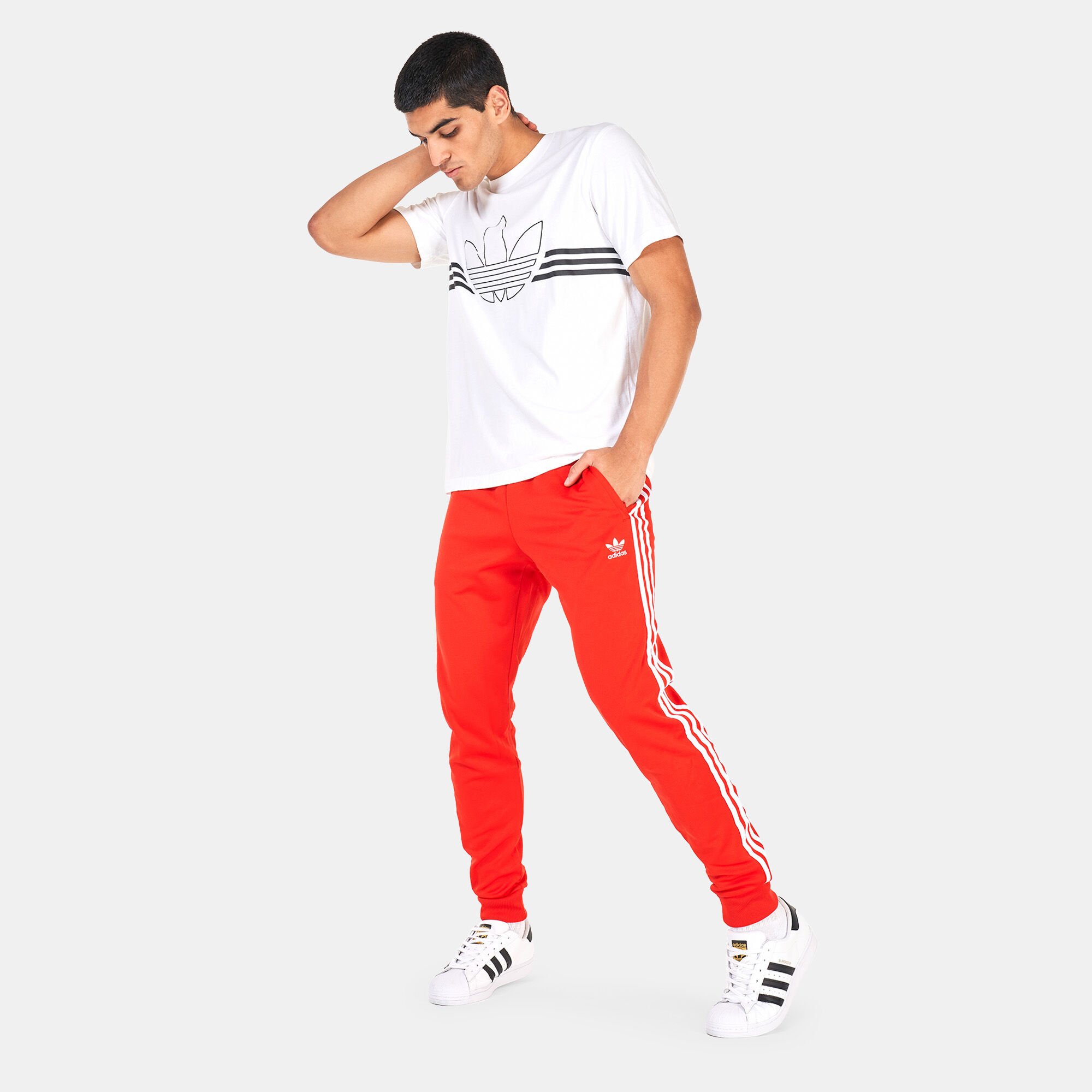Men s Adicolor Classics Primeblue SST Track Pants Red adidas Originals in Kuwait SSS