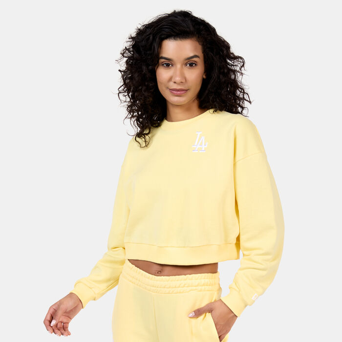 New Era Women's MLB Los Angeles Dodgers Sweatshirt Yellow image number 0