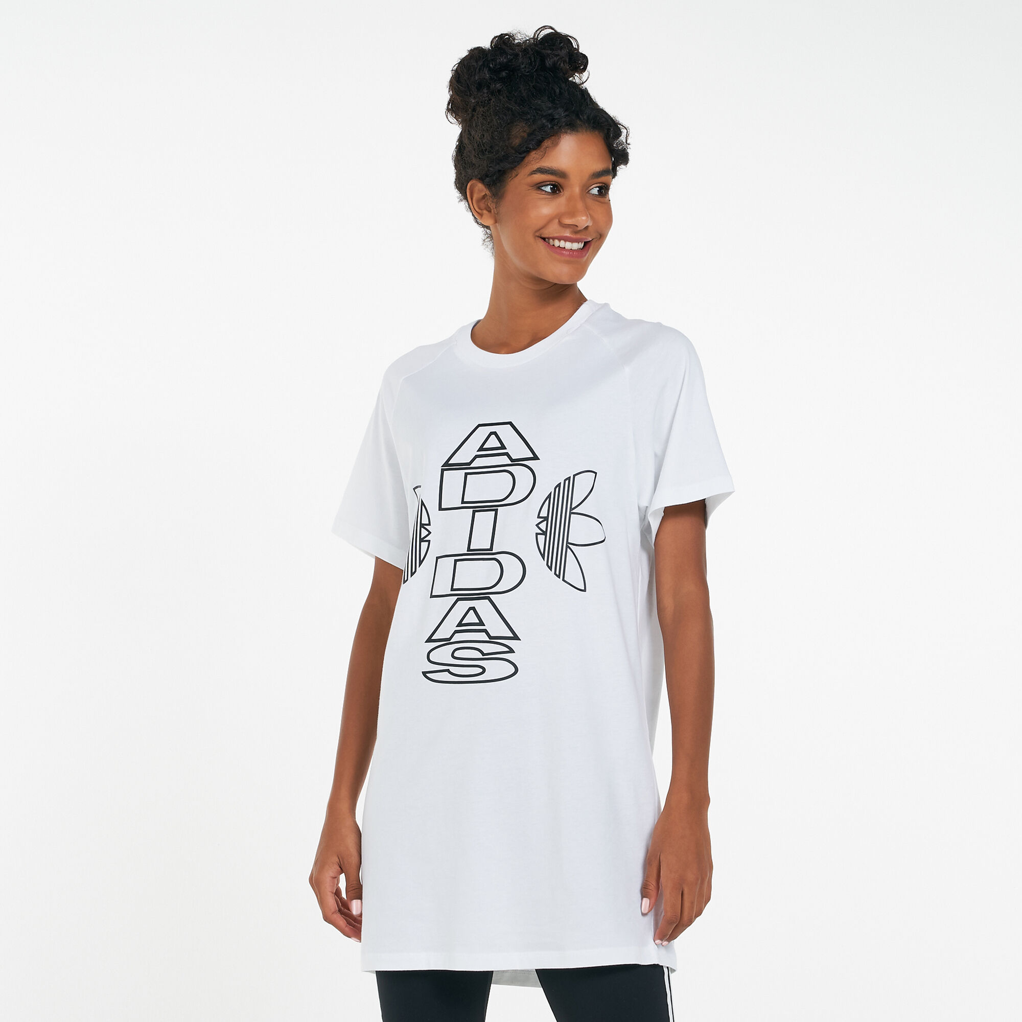 Buy adidas Originals Women s T Shirt Dress White in Kuwait SSS