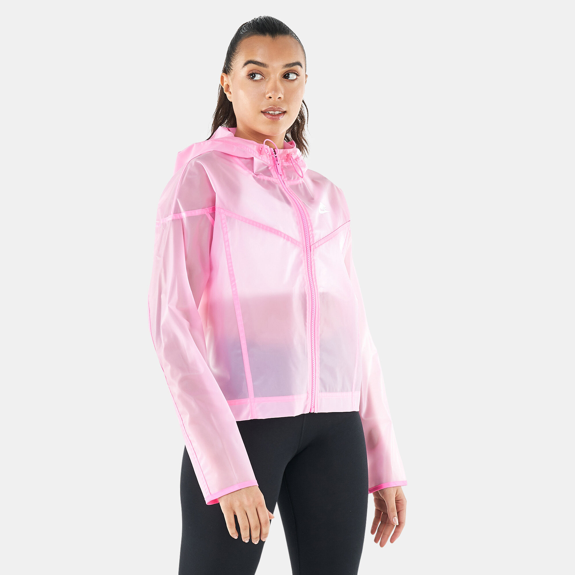 Nike transparent jacket best sale