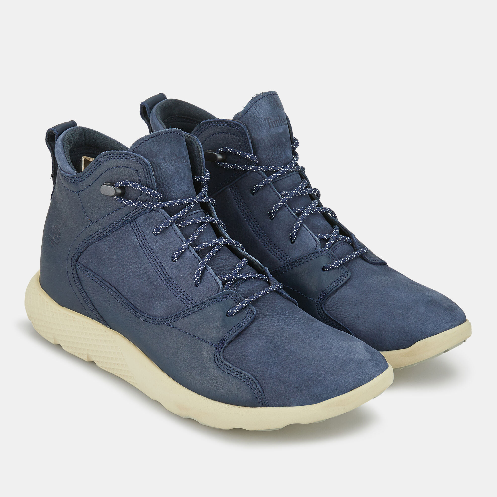 Men s Flyroam Leather Hiker Boot Blue Timberland in Kuwait SSS