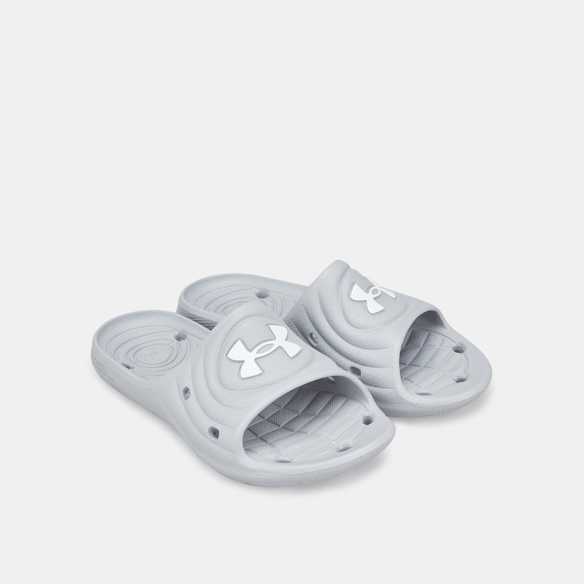 Kids Locker IV Slides Grey Under Armour in Kuwait SSS