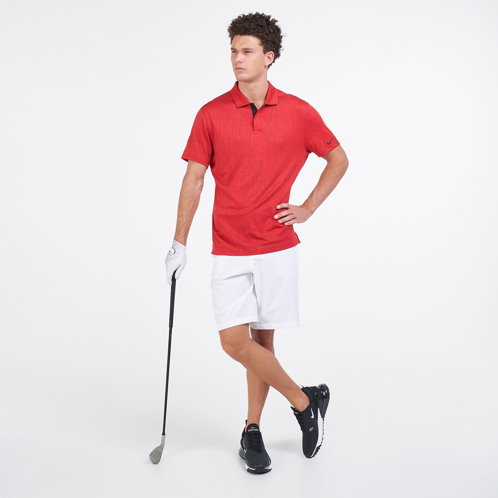 Nike golf red polo cheap