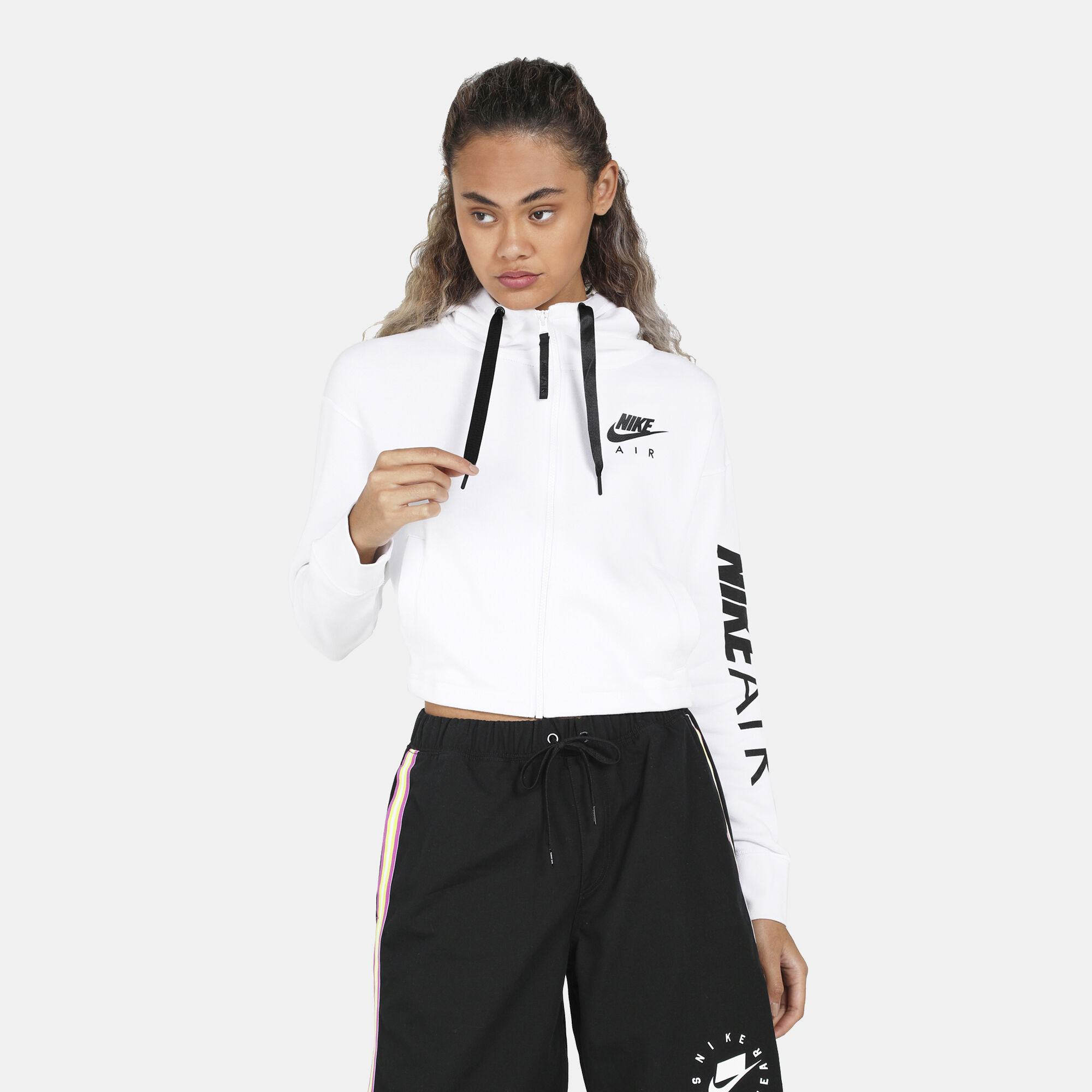 Nike air crop full zip hoodie store