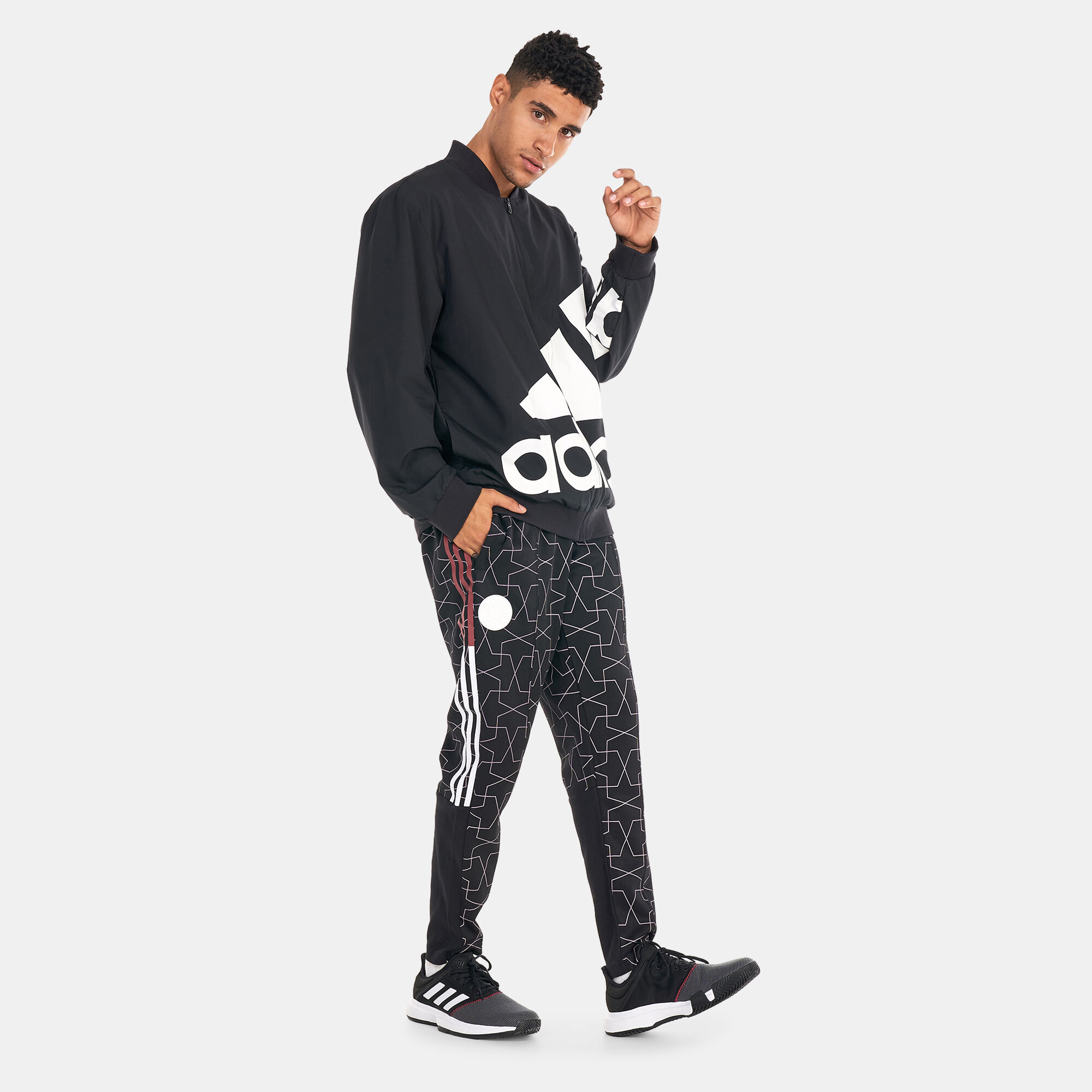 Adidas cuffed pants men's best sale