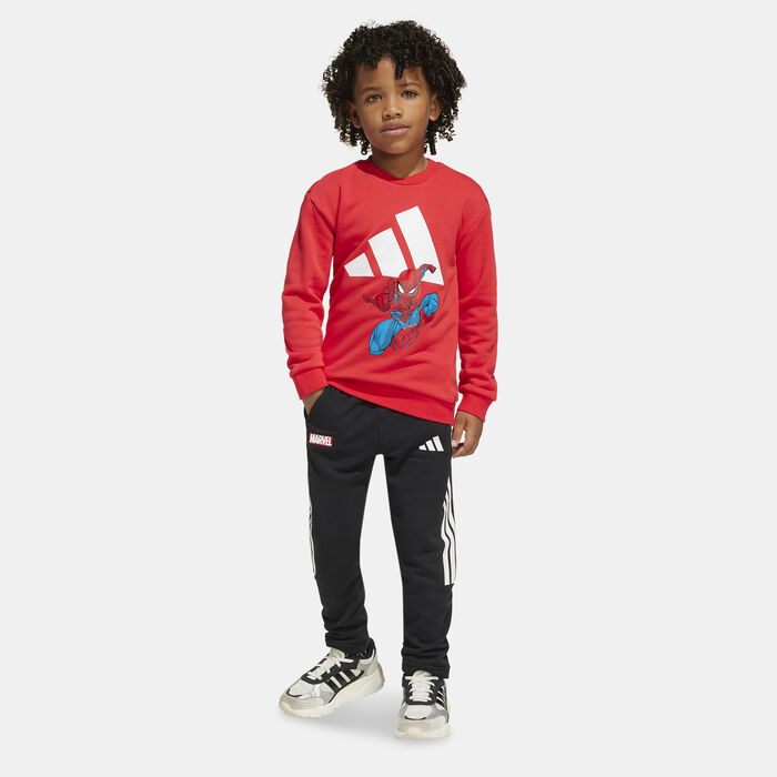 adidas Kids' Marvel Spider-Man Top and Pants Set Red image number 0